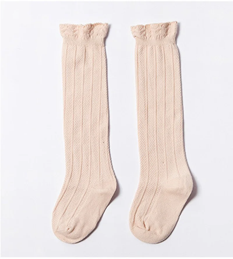 Разноцветные детские длинные носки принцессы для девочек гольфы в полоску с