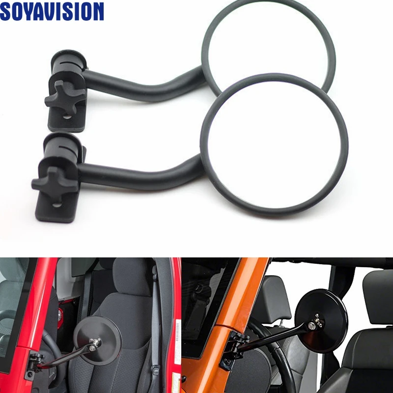 4X4 круглые зеркала для Jeep TJ Wrangler прямоугольные Unlimited 1997 2017|jeep mirror|side view mirrorview mirror |
