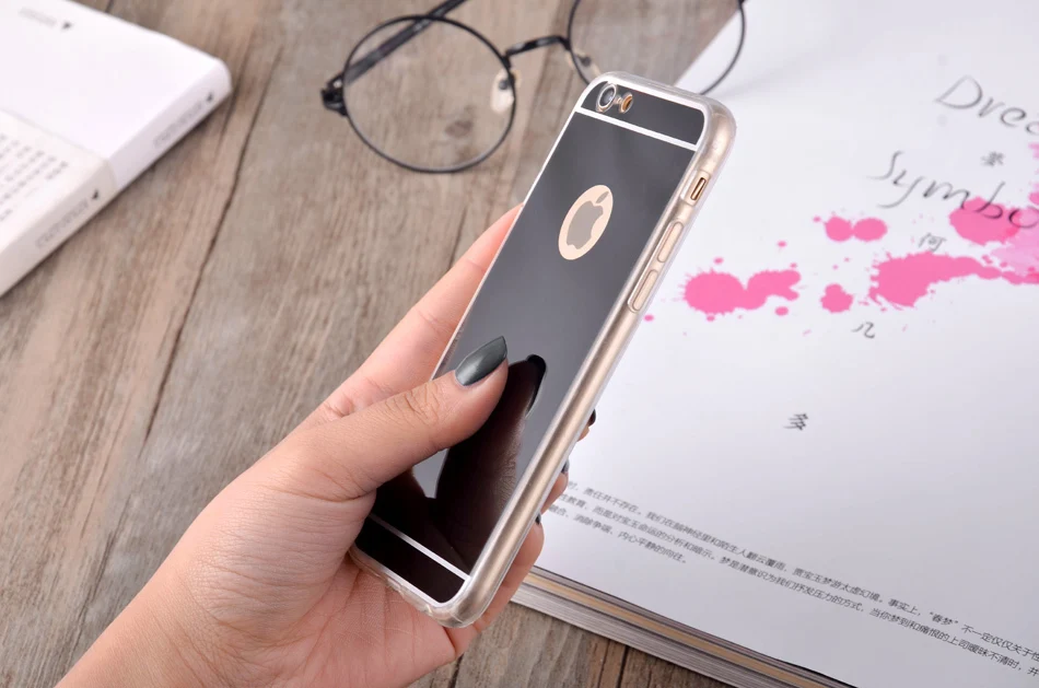 Простота мягкий, зеркальный, из ТПУ чехол для iPhone 5 5S SE 6 6S 7 8 Plus X XR XS Max чехол s крышка