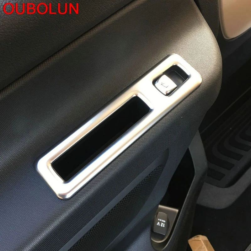 Для Мерседес-Бенц ВИТО 2016 Декоративная полоска панели выключателя кнопки регулировки окна интерьера из АБС пластика с хромированной отделкой наклейки на пластине.