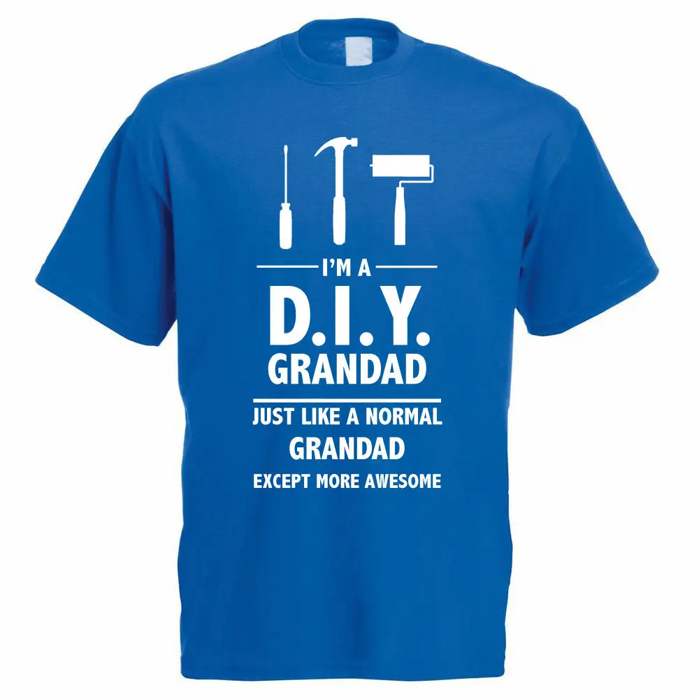 2019 модная повседневная мужская футболка я Сделай Сам бабушки и дедушки/День