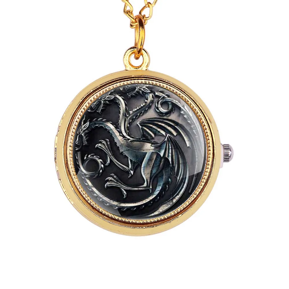 Ожерелье с подвеской в виде карманных часов Новый Античный Дом Таргариен