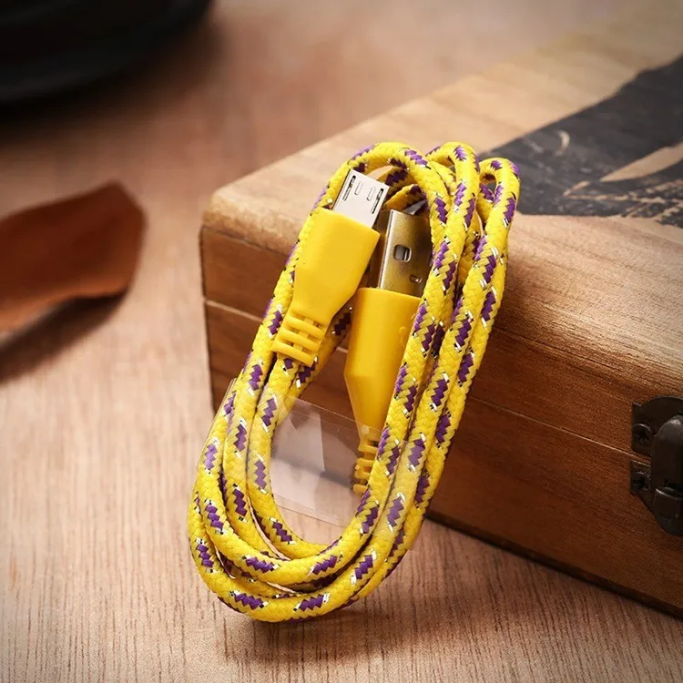 Micro Usb кабель для синхронизации данных и зарядки для samsung huawei Xiaomi Android Phone, кабели для быстрой зарядки для iPhone 5 6 7 Plus X XS XR MAX - Цвет: Цвет: желтый