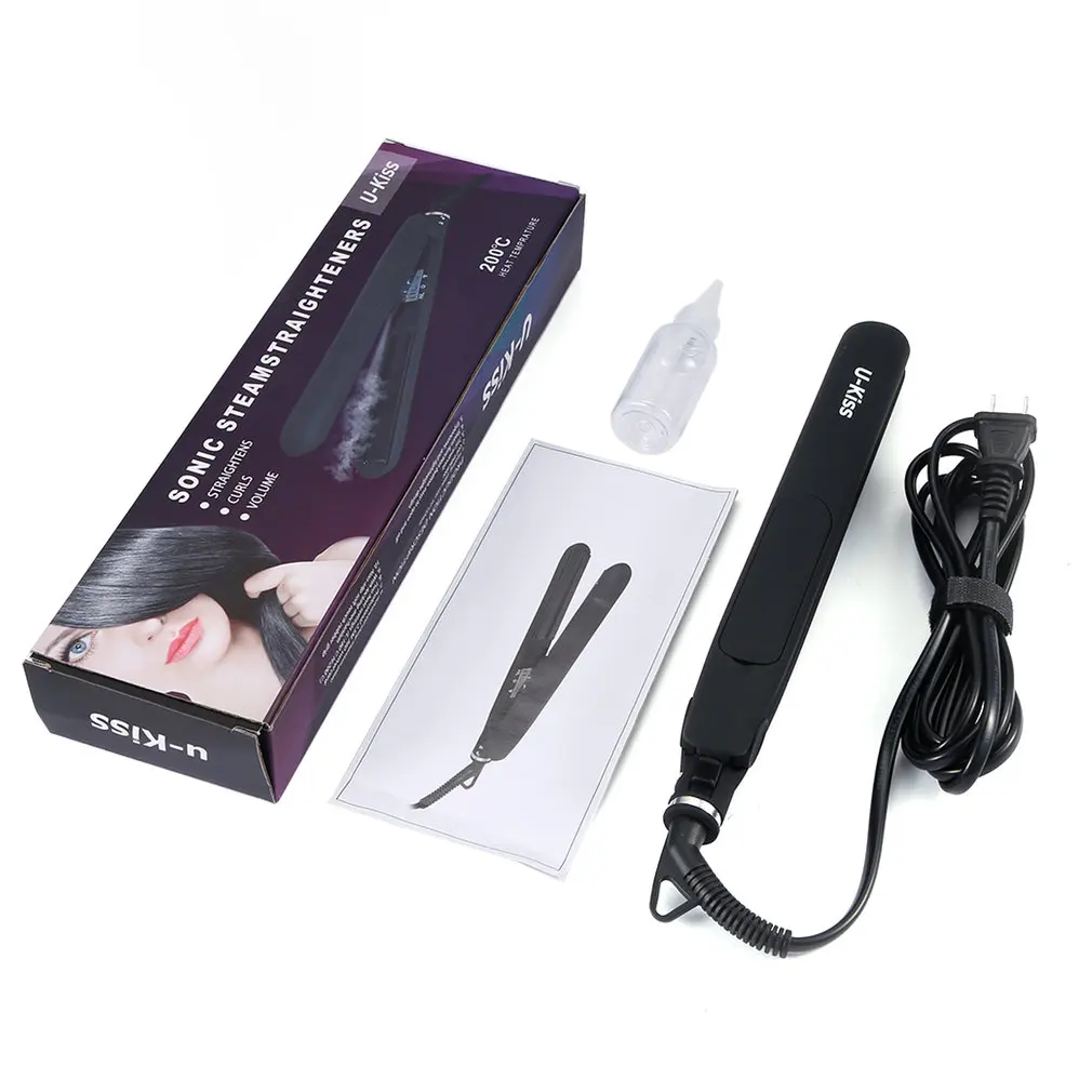 Профессиональный Выпрямитель для волос паровой керамический утюжок выпрямления