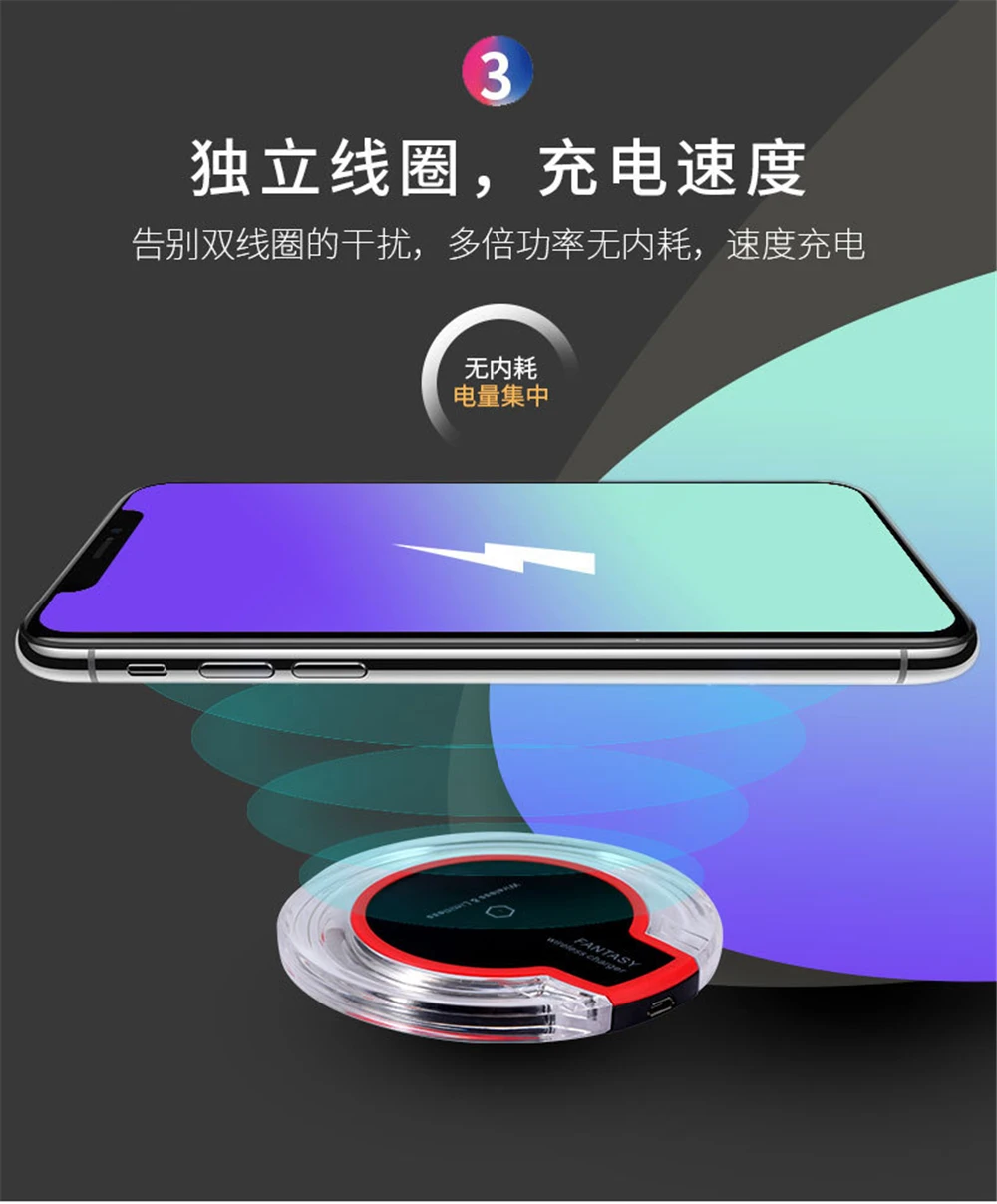 Qi стандартное беспроводное зарядное устройство для iPhone X XS MAX XR 8 Plus samsung S10 Plus S9 S8 Note10 Note9 LG V30S Беспроводная зарядная площадка 5 Вт