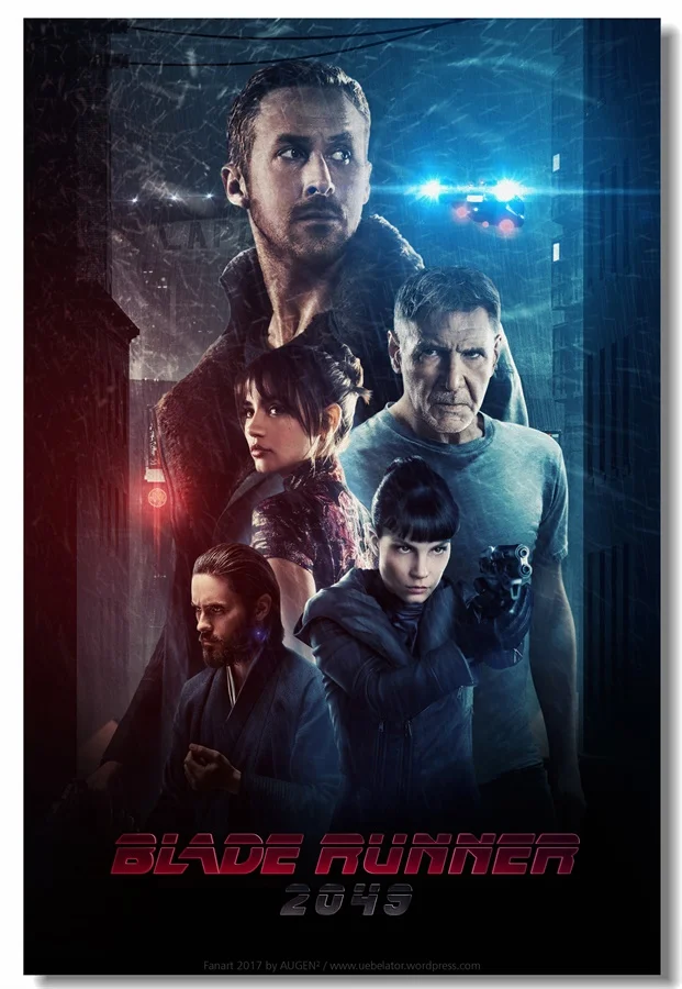 Custom Canvas Wall Mural Cartoon Painting Poster Blade Runner 2049 Stickers Living Room Wallpaper Door Sticker Bar Decals #0216# | Дом и сад