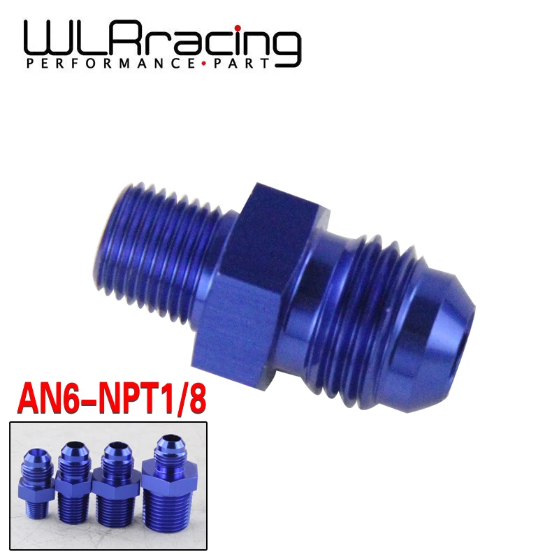 WLR RACING (AN6 NPT1/8) AN6 до 1/8 NPT прямой адаптер бликовая Установка Авто шланг фитинг