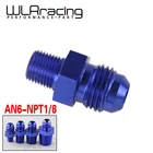 WLR RACING-(AN6-NPT18) AN6 до 18 NPT прямой адаптер бликовая Установка Авто шланг фитинг мужской WLR-SL816-06-02-011