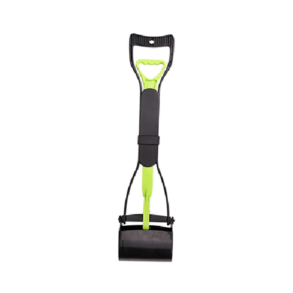 Зеленый Длинная ручка Pet Pooper Scooper захват, совок для уборки собачьих экскрементов для уборки животных мешки для мусора для собак, щенков, кошек инструменты для уборки отходов на открытом воздухе - Цвет: Зеленый