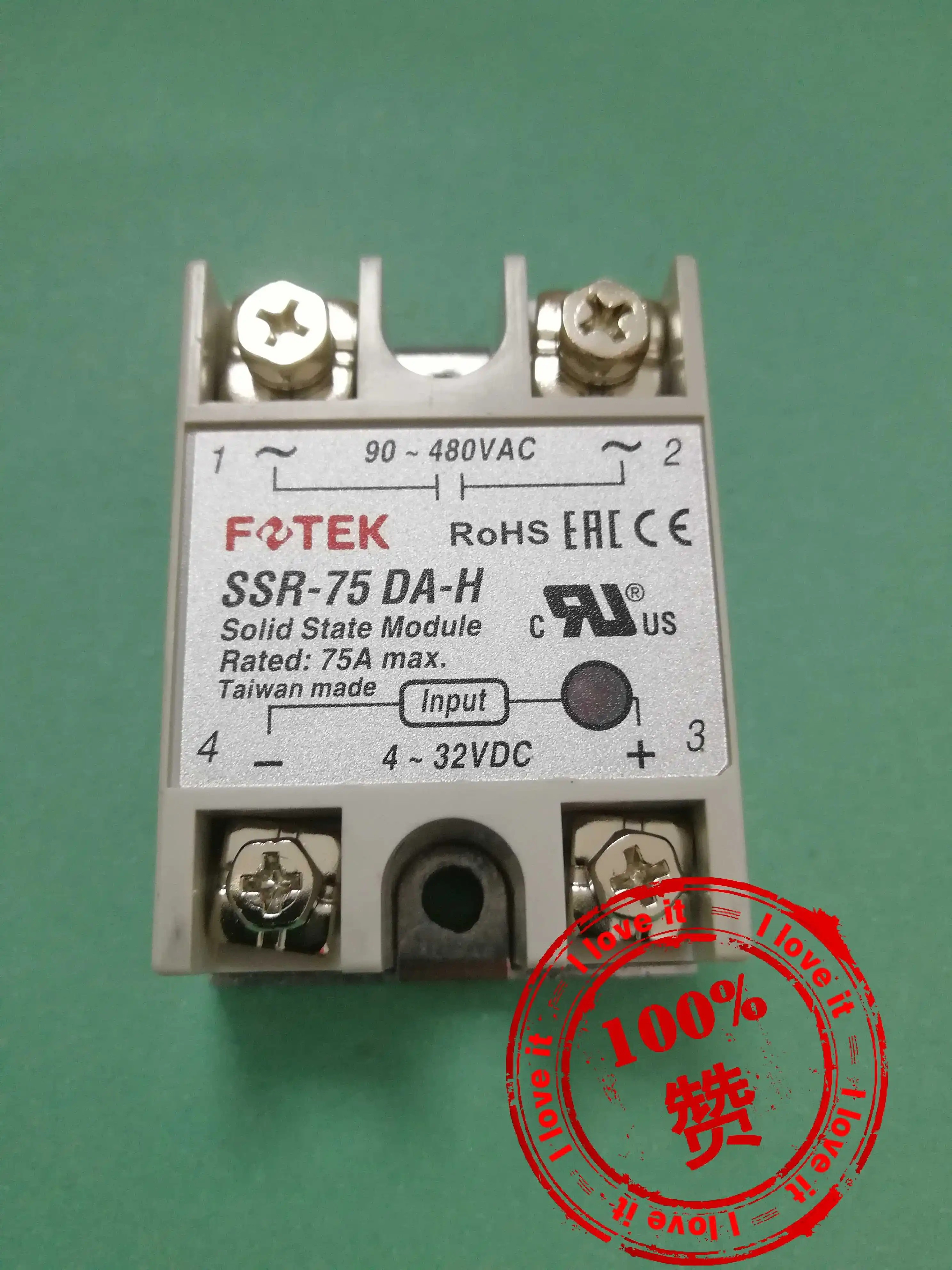 

Single-phase solid state relay SSR-75DA-H new original electromechanical