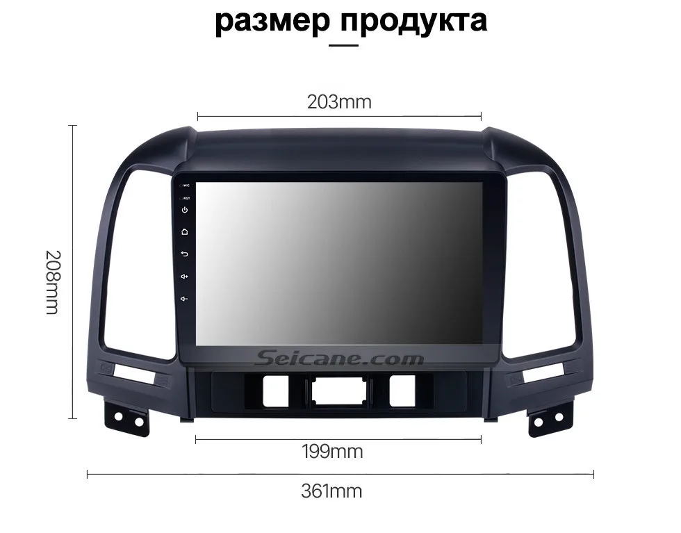 Seicane 2Din Android 8,1 9 дюймов Автомагнитола для 2005-2012 HYUNDAI SANTA FE gps Navi Стерео мультимедийный плеер головное устройство 3g Wifi