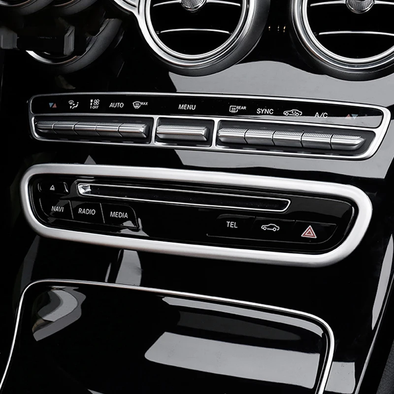 Gelinsi для Mercedes Benz GLC 2016 автомобильный Стайлинг CD проигрыватель Кнопка рамка
