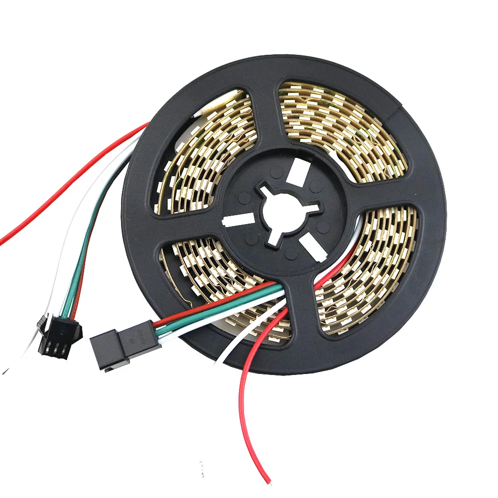 SK6812 1 м 2 Мини 3535 Адресуемая RGB светодиодная Пиксельная полоса 144 светодиодов/м DC5V