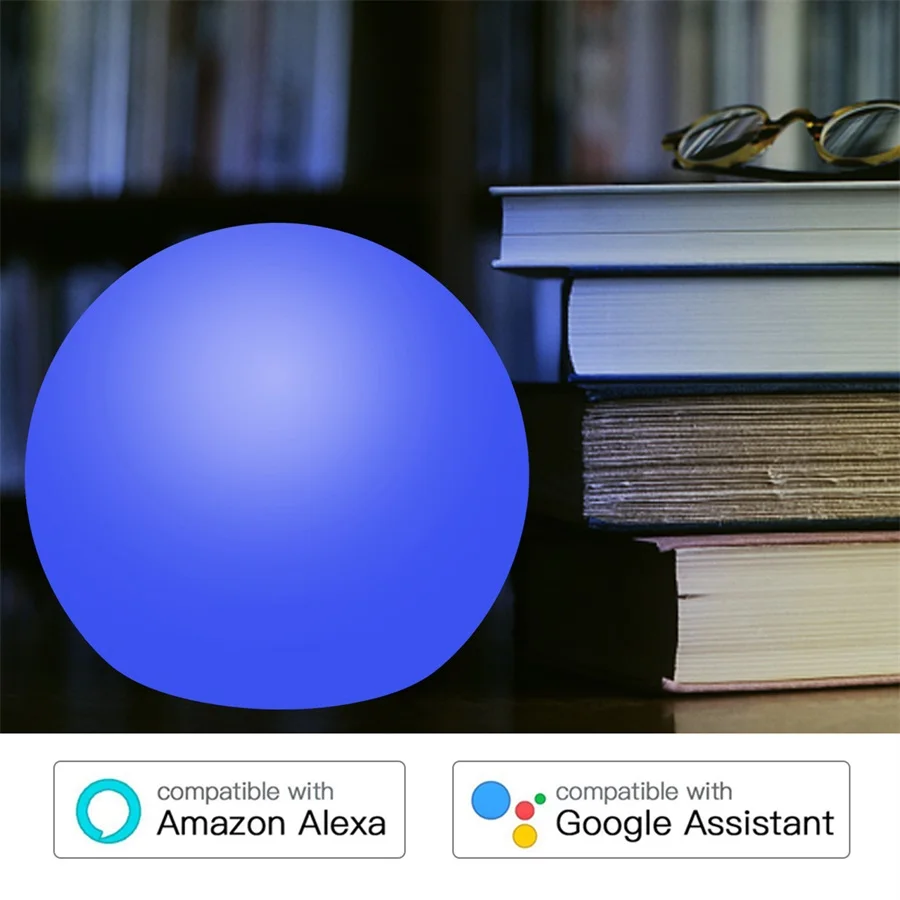 Перезаряжаемый RGB ночник голос Управление Alexa приложение гул дома Led Настольная