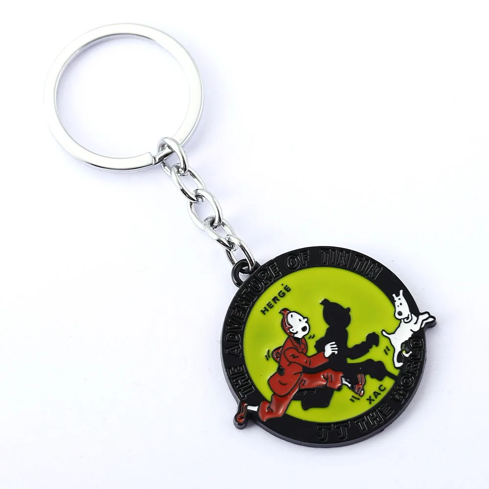 MS Jewelry Les Aventures de Tintin et Milou брелок для ключей Приключения подарок от автомобиля chaveiro
