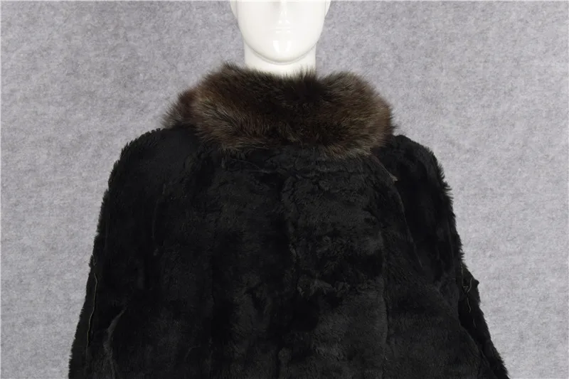 Women's mum big large size clothing genuine sheepskin leather natural woolen cashmere liner jacket fox fur collar green xxxxxxl