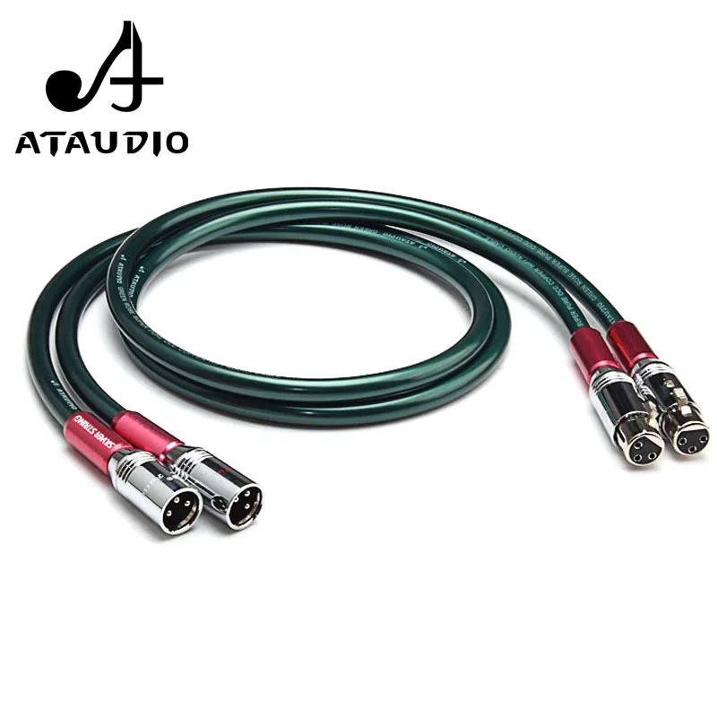 ATAUDIO Hifi XLR кабель Hi end Pure OCC Dual Папа папа 1 м 2 3 м|Кабели VGA| |