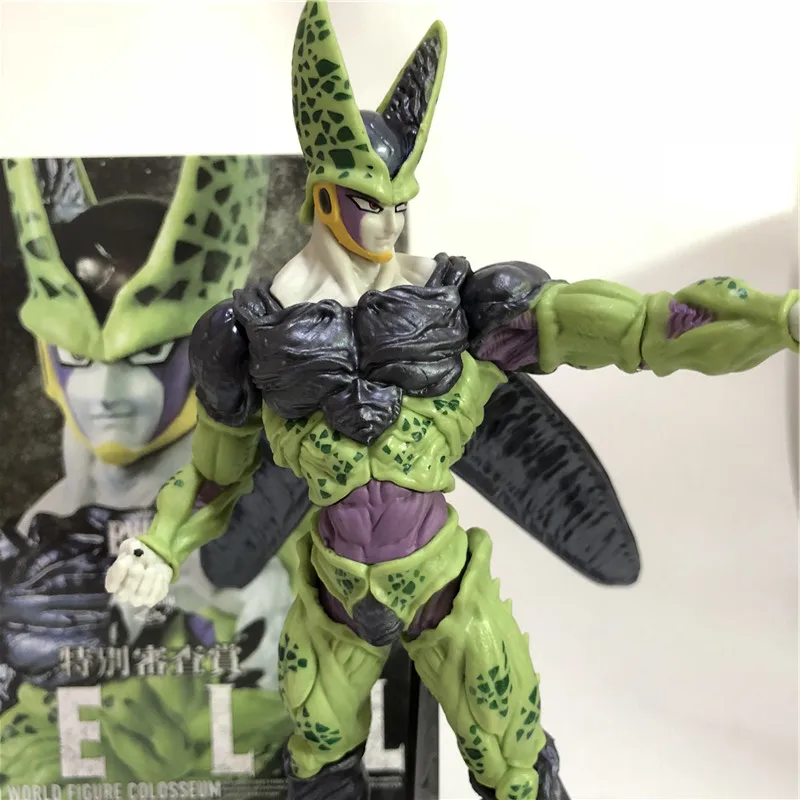 Cell Real Boxed 8 видов стилей Dragon Ball Z Broly Goku Вегета гогета Гохан мужские шорты ячейка ПВХ Аниме Фигурка DBZ Коллекция Модель - Цвет: Cell Real Boxed