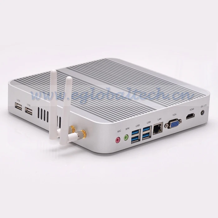 EGLOBAL Безвентиляторный Mini PC Windows 10 4 ГБ Ram 128 SSD Intel кну Core I5 4200U Коди HTPC Linux Computador 300 М Wi-Fi