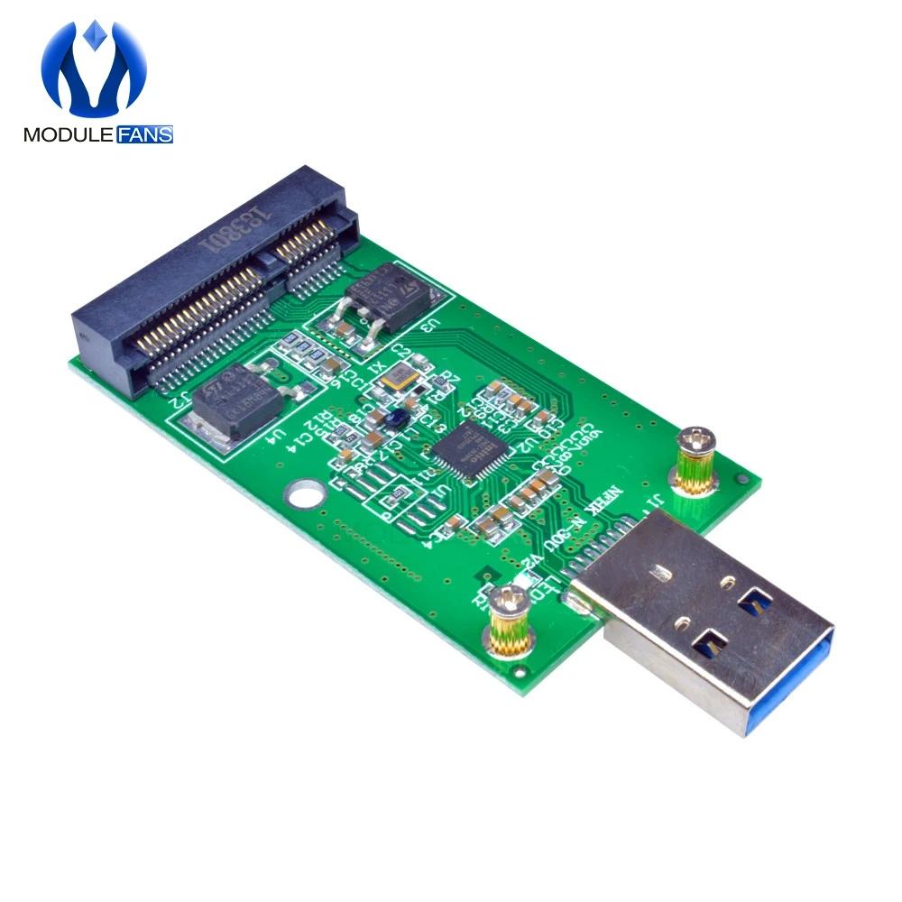 Мини PCIE mSATA SSD USB 3 0 внешний конвертер адаптер Модульная плата совместимая с Windows