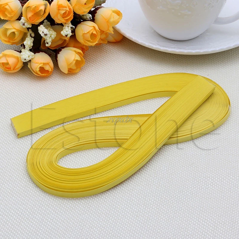 yellow 120 полоса для бумаги 5 мм ширина твердая бумага с оригами DIY ручной работы Прямая поставка - Цвет: yellow