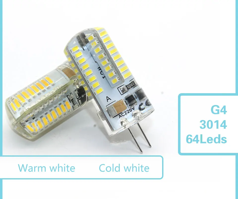 COB led g4 led 12В 3 Вт 5 Вт 6 Вт 8 Вт 10 Вт 12 Вт g4 luz de la lamp para la lamp de cristal G4 luces leds лампа SMD 24/48 bombill