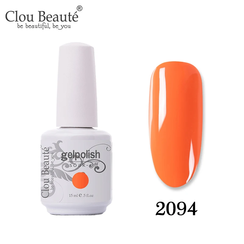 2094 Clou Beaute Новое поступление праймер гель лак УФ гель лак коралловый телесный красный розовый УФ гель лак для ногтей Гибридный маникюрный гель для ногтей лак - Цвет: 2094