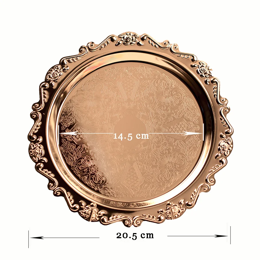 20 5 см Европейский стиль рельефный металл покрытый серебром мини/маленький