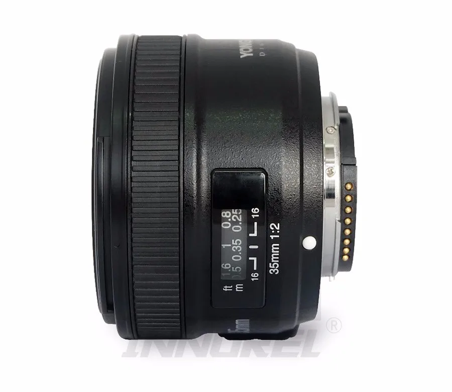 YONGNUO YN35mm F2.0 F2N широкоугольный AF/MF объектив с фиксированным фокусом для Nikon F крепление D7100 D3200 D3300 D3100 D5100 D90 DSLR камера 35 мм