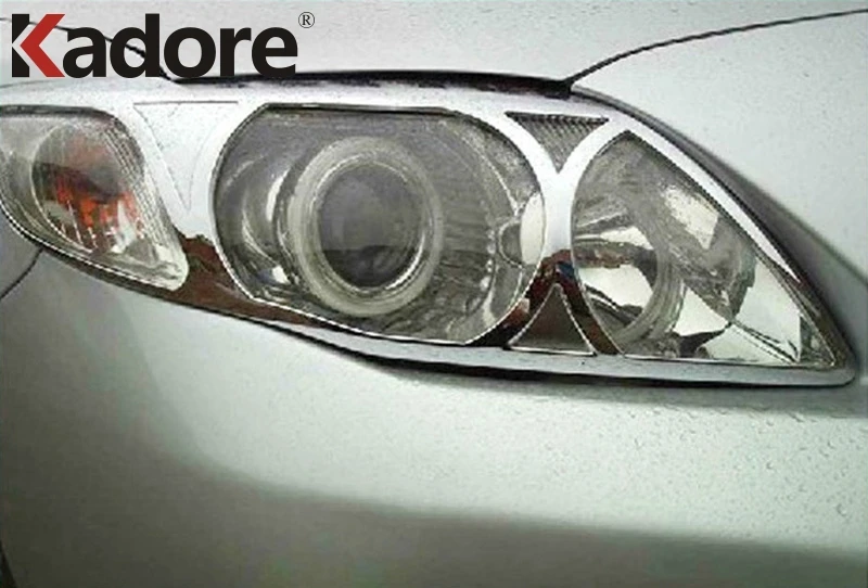 Для Toyota Corolla 2010 2011 высококачественные ABS хромированные пластиковые передние фары