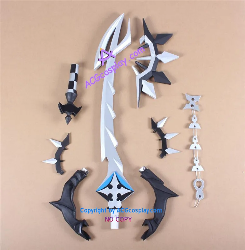 Реквизит для косплея из ПВХ Kingdom Hearts Roxas Two Across Keyblade ACGcosplay|keyblade cosplay|cosplay propskingdom hearts