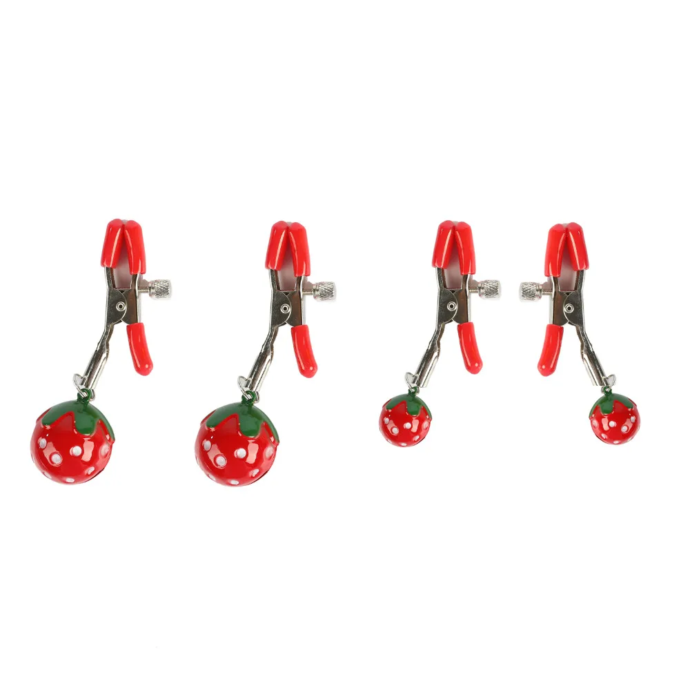 Фетиш клубника соска зажим для клитора грудь клип эротические игрушки женщин пар