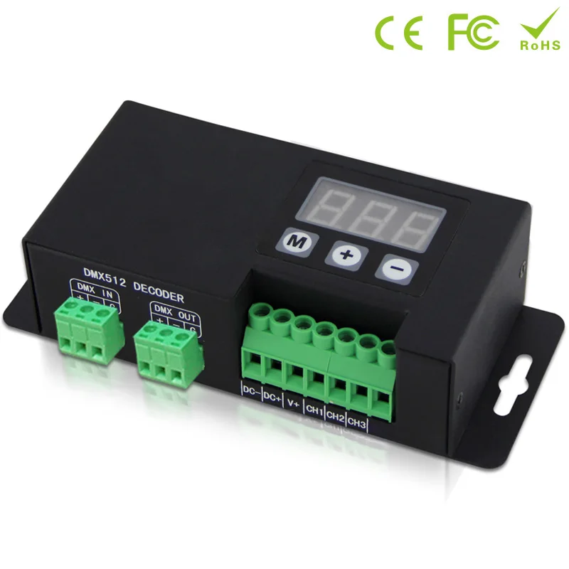 3CH RGB светодиодный светильник главный контроллер dmx 350mA 700mA CC ШИМ DMX512 декодер