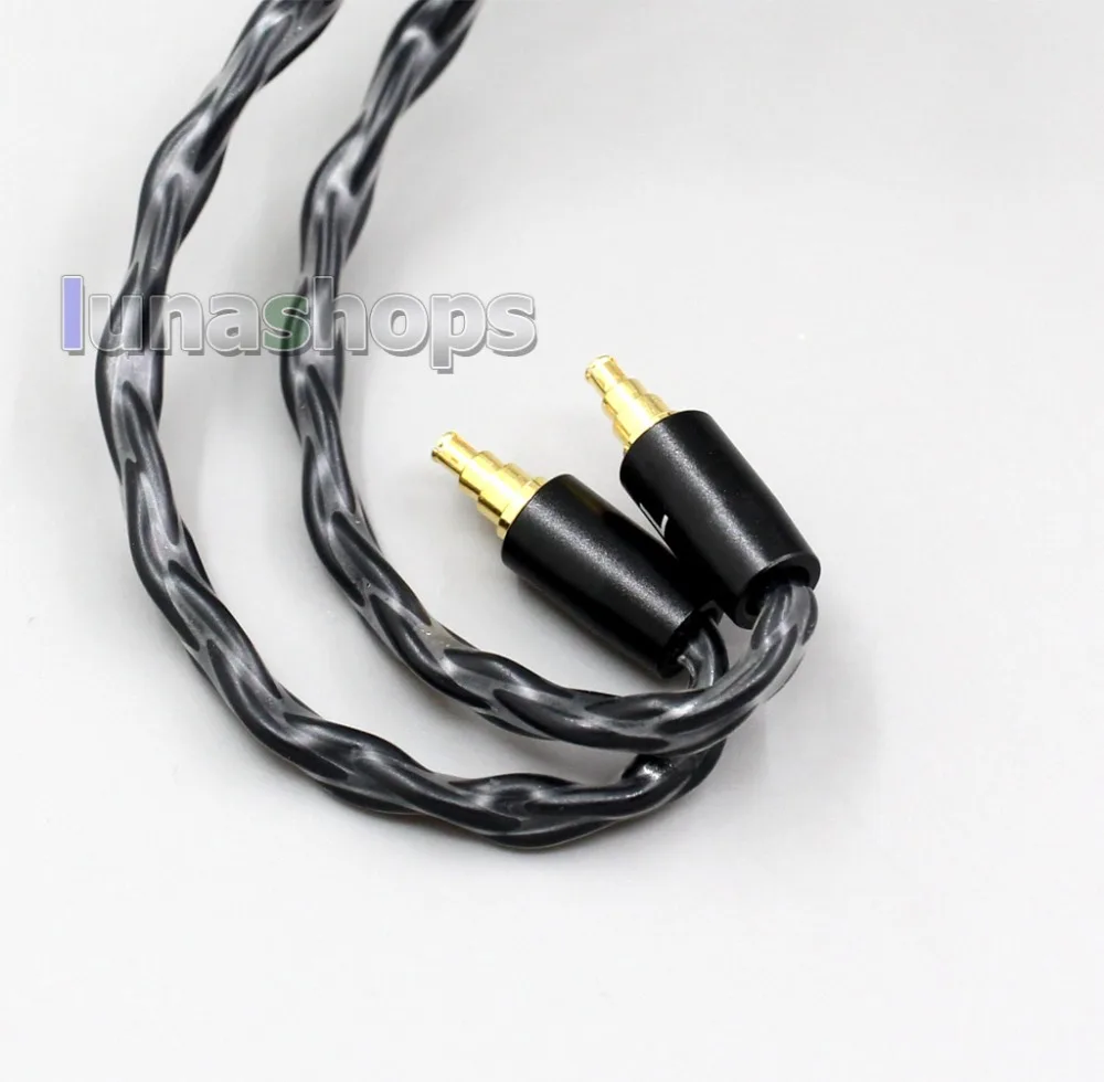 LN006355 XLR сбалансированный 3 5 мм 2 8 жильный посеребренный кабель для наушников