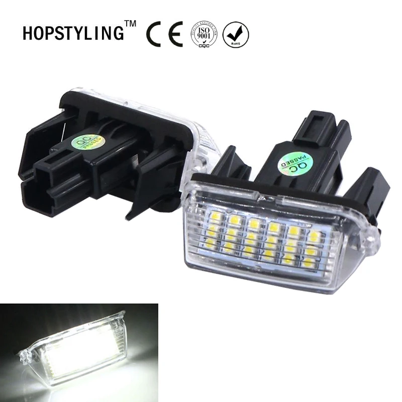 HOPSTYLING 2 шт. для Toyota Yaris/Vitz Camry Corolla Prius C Ractis Verso S светодиодный номерной знак светодиодный светильник OEM Замена