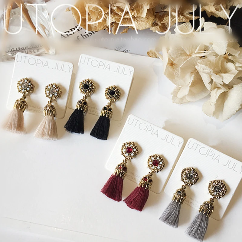Новые женские серьги подвески с бахромой|tassel dangle earring|dangling earrings for womendangle drop earings |