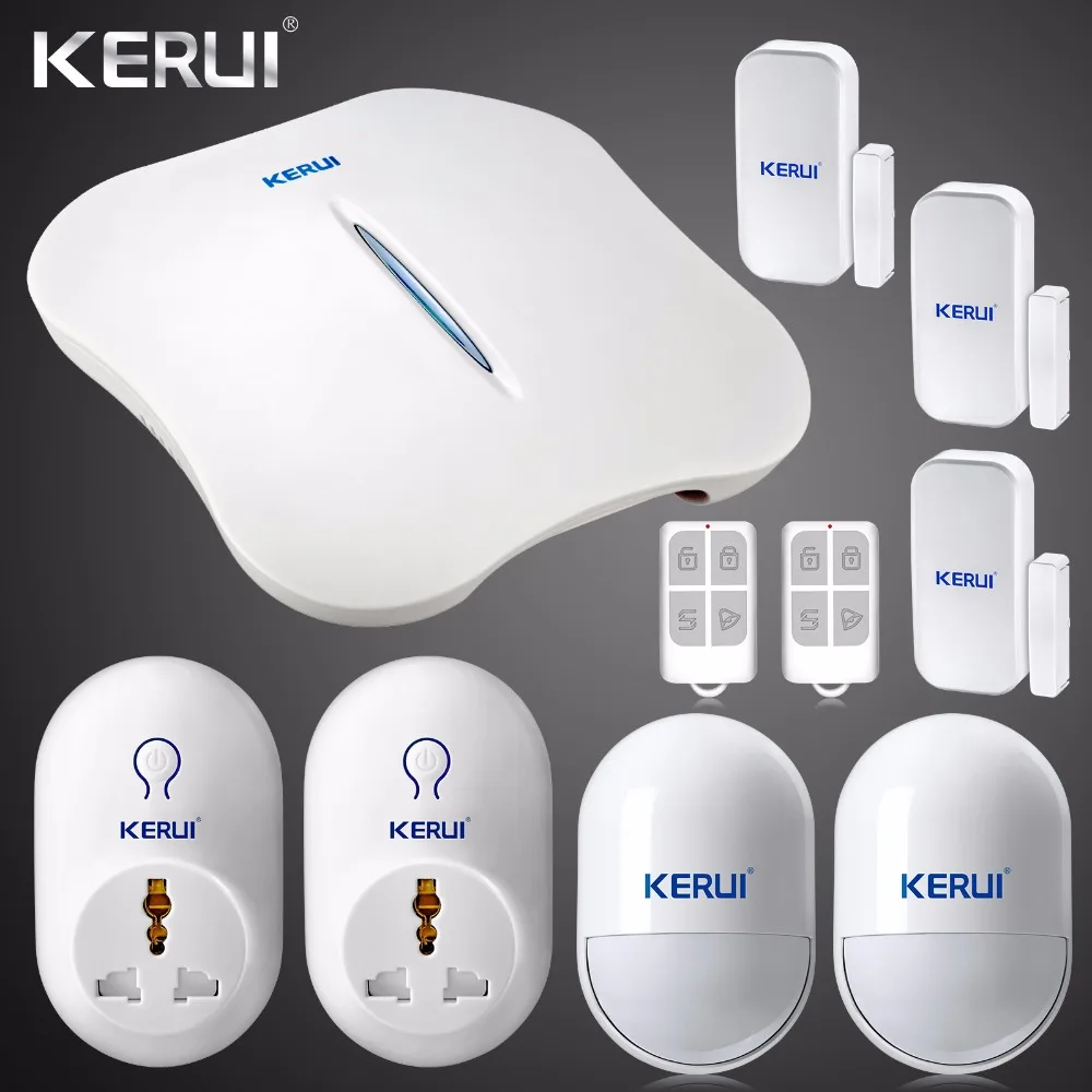 2018 Новый KERUI W1 WI FI сигнализации Системы домашней охранной PSTN безопасности