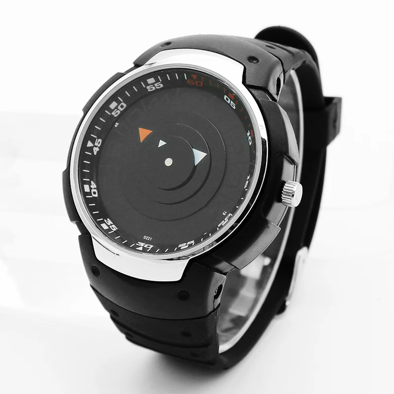 Роскошные Для мужчин Бизнес Силиконовые часы Известный бренд Часы кварцевые