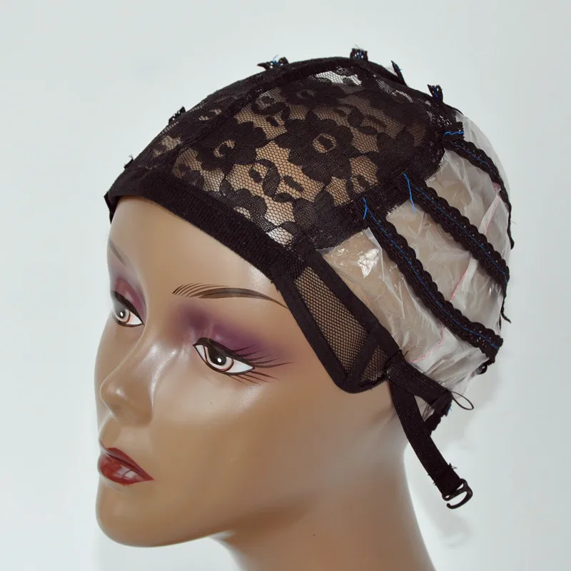 

5pcs/lot Black Wig Caps For Making Wigs Weaving Cap With Adjustable Strap