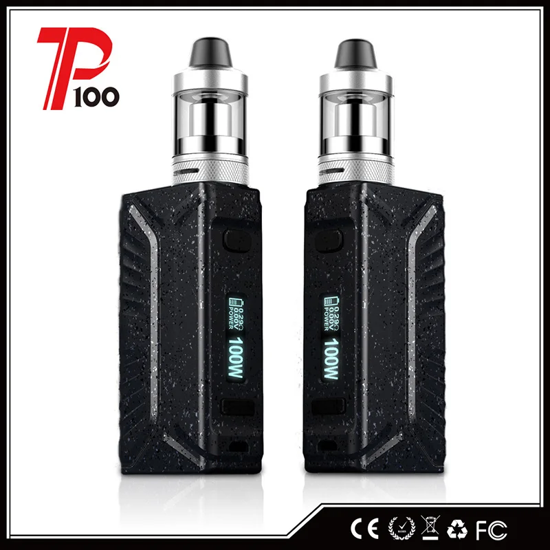 Original GTRS P100 Starter Kit 5 colors ecigarette with 100W Box Mod 2.5ML Tank Atomizer power by 1Pc 18650 battery | Электроника