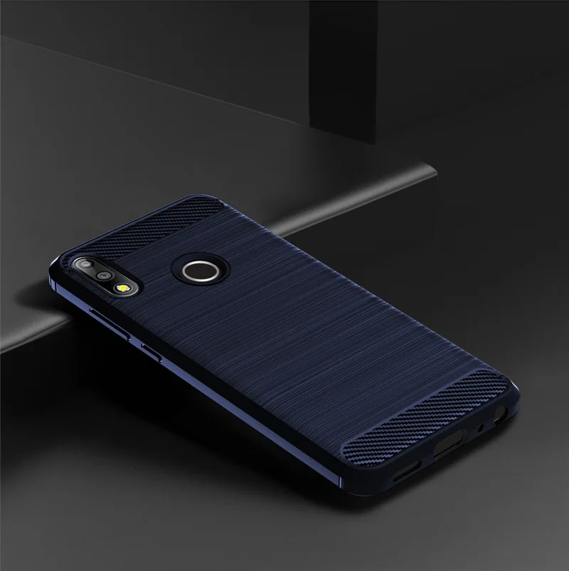 Чехол для Asus ZenFone Max Pro M2 ZB631KL из матового углеродного волокна ТПУ силиконовый