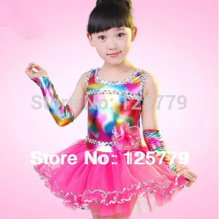 Бесплатная доставка + Быстрая детская одежда для выступлений костюм детское