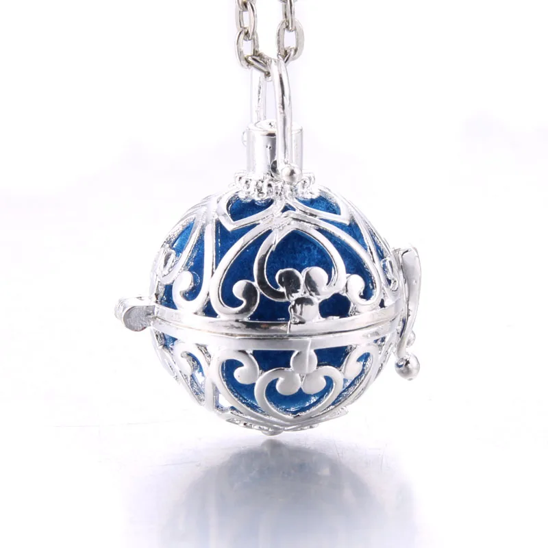 29 Мексиканский колокольчик музыкальное крыло бальное ожерелье с медальоном винтажное ожерелье для беременных для ароматерапии эфирное масло для беременных женщин - Окраска металла: 29
