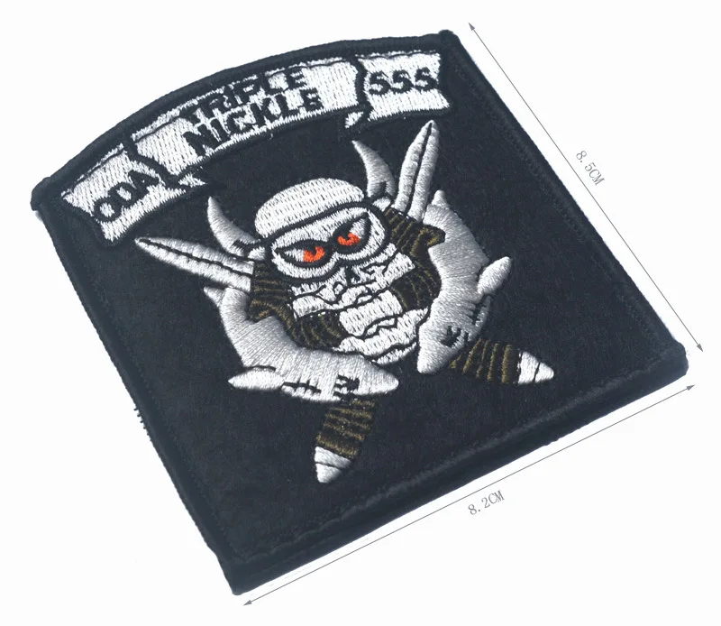 

fabric Military USA army patch special forces group ODA 55 Tactical hook for backpack jacket custom