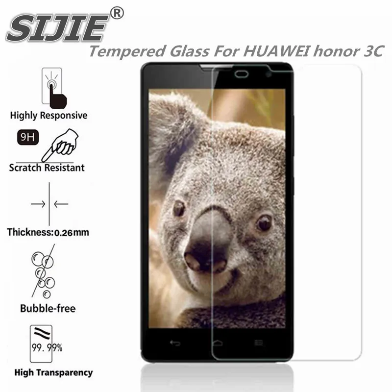 Закаленное стекло для HUAWEI honor 3C H30 T00 защитный экран 5 дюймовый чехол смартфона