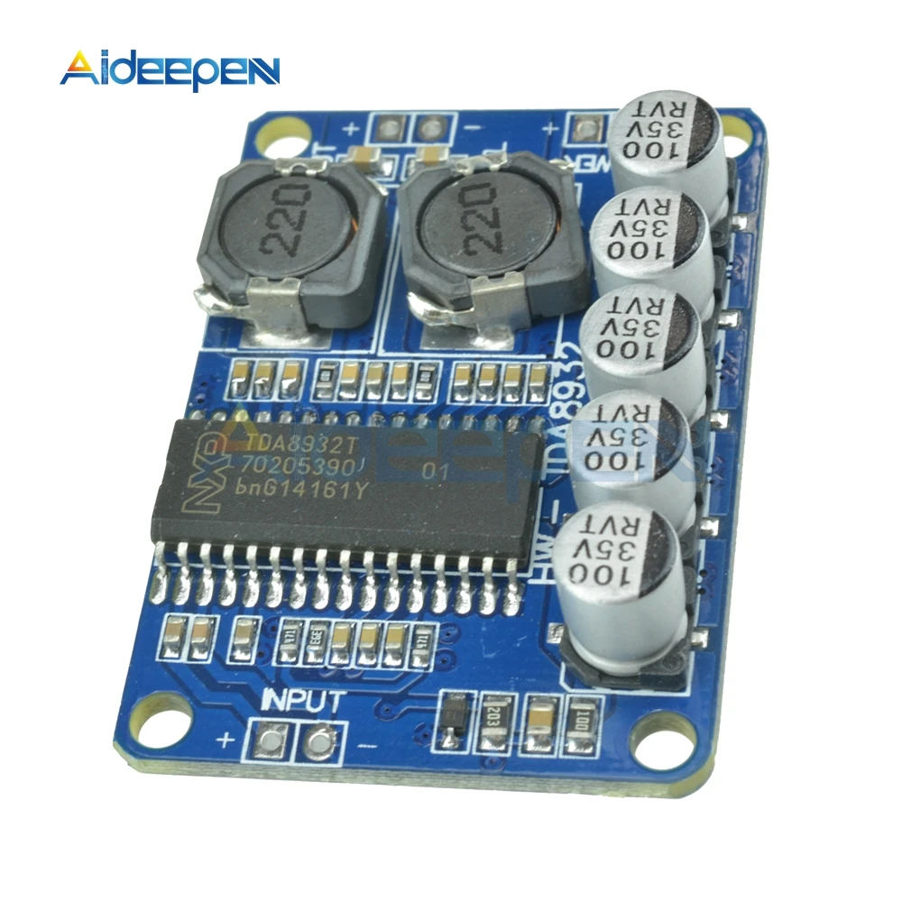 DC 10 V-30 V 35W TDA8932 низкая Мощность цифровой Мощность модуль усилителя подойдет как для повседневной носки, так модуль усилителя 4-8 Ом 24V
