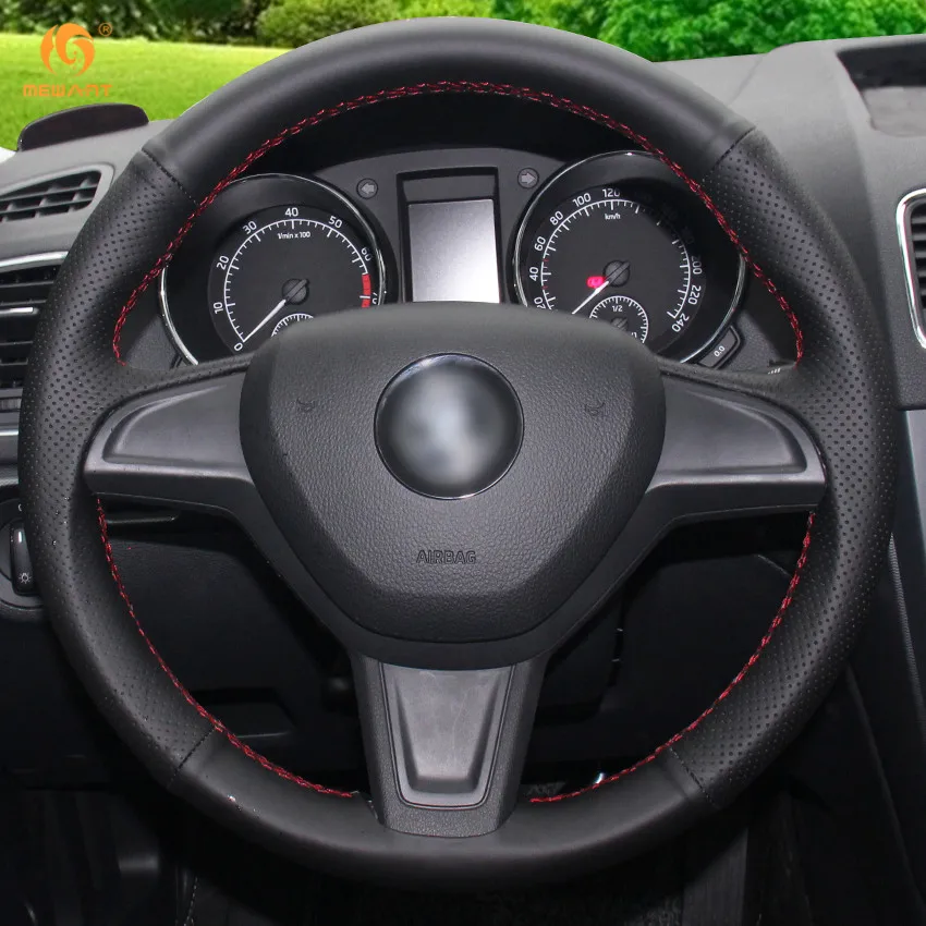 MEWANT черная искусственная кожа фотосессия для Skoda Yeti 2014 2015 2016 Rapid аксессуары