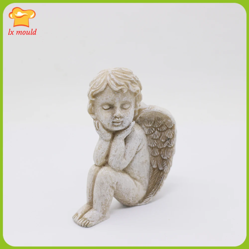 

Retro Little Angel Silicone Mould DIY Plaster Molds Fondant Decoration Baking Tools
