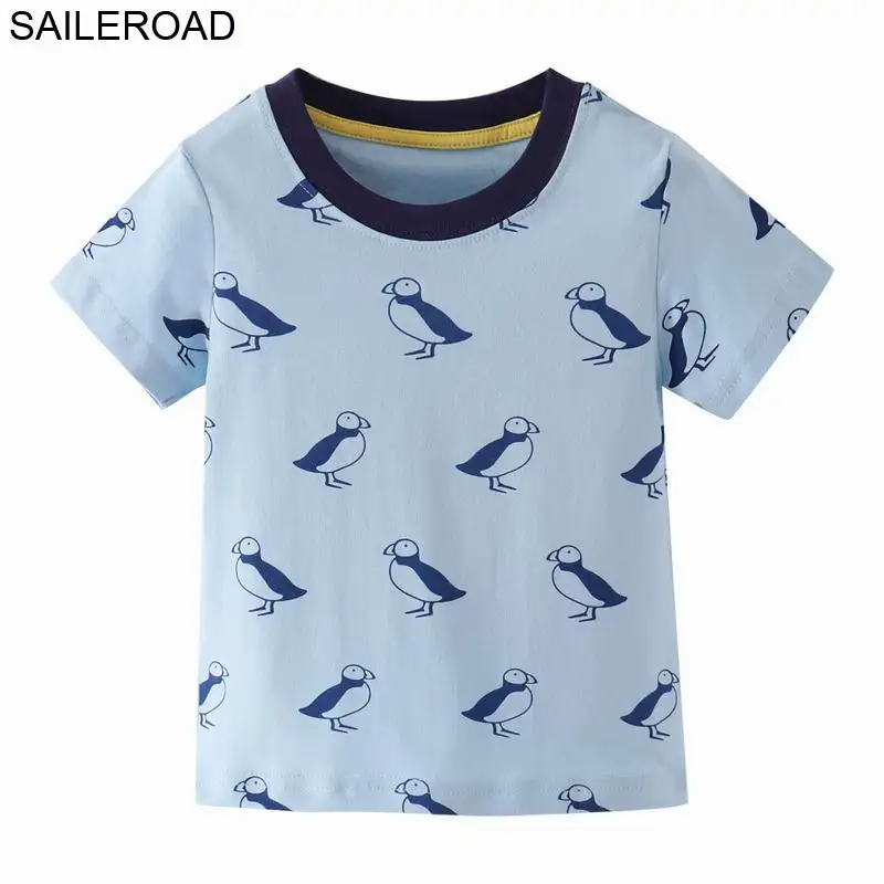 SAILEROAD 2-7лет Животных Зебра Детские Младенцы Мальчики Футболки С Коротким Рукавом на Лето Дети Дети Мальчики Девочки Топы Тис Одежда - Цвет: 2708 same picture
