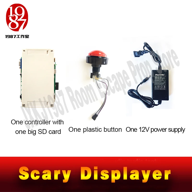 jxkj 1987 Real life escape room props horror displayer to create scary atmosphere show puzzle clue support custom prop | Безопасность и